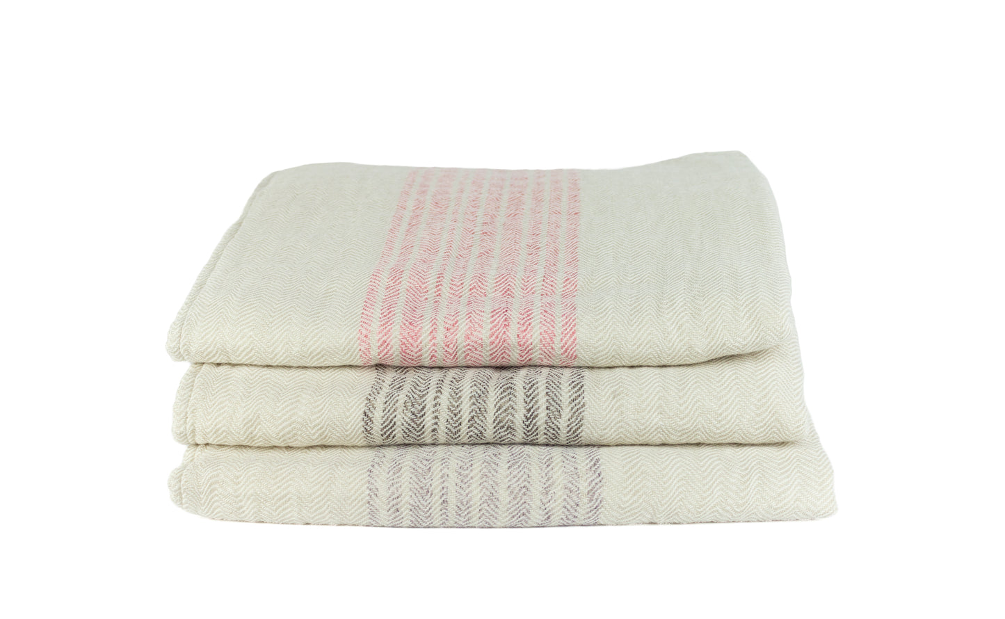 Flax grey creme - Cotton Terry Towel