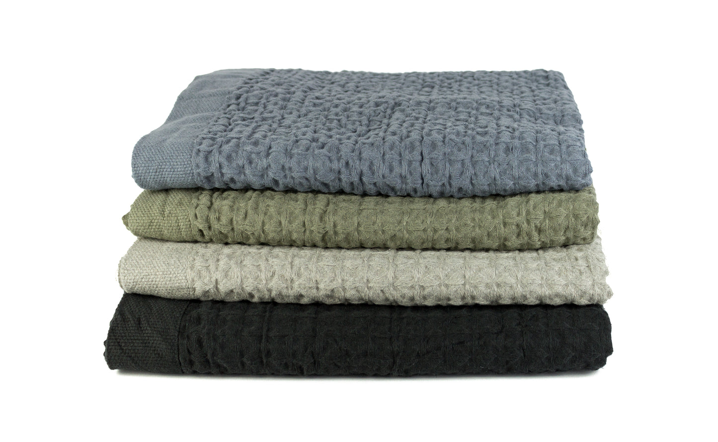 Heather Waffle khaki - Cotton Linen Towel