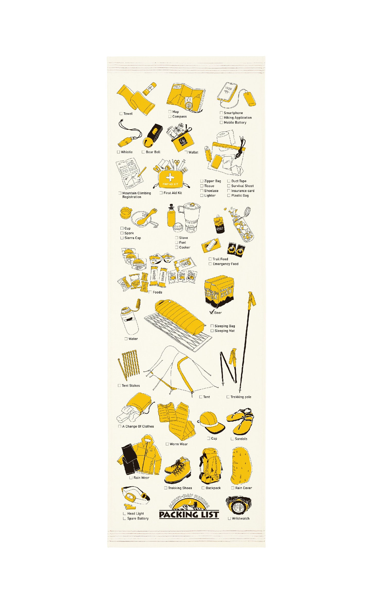 Nuno Camping - Lightweight Cotton Towel Tenugui