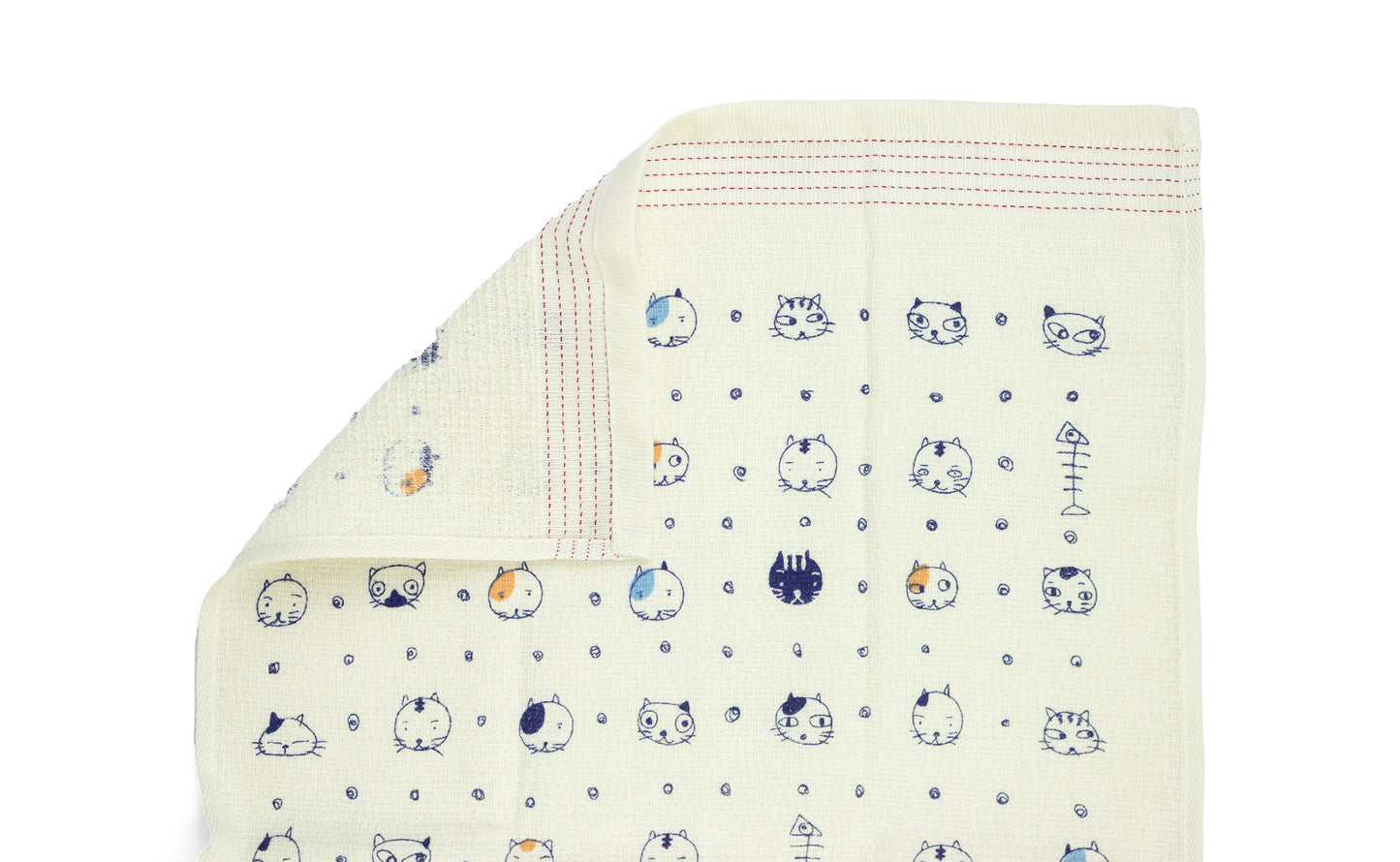 Nuno Catface - Lightweight Cotton Towel Tenugui
