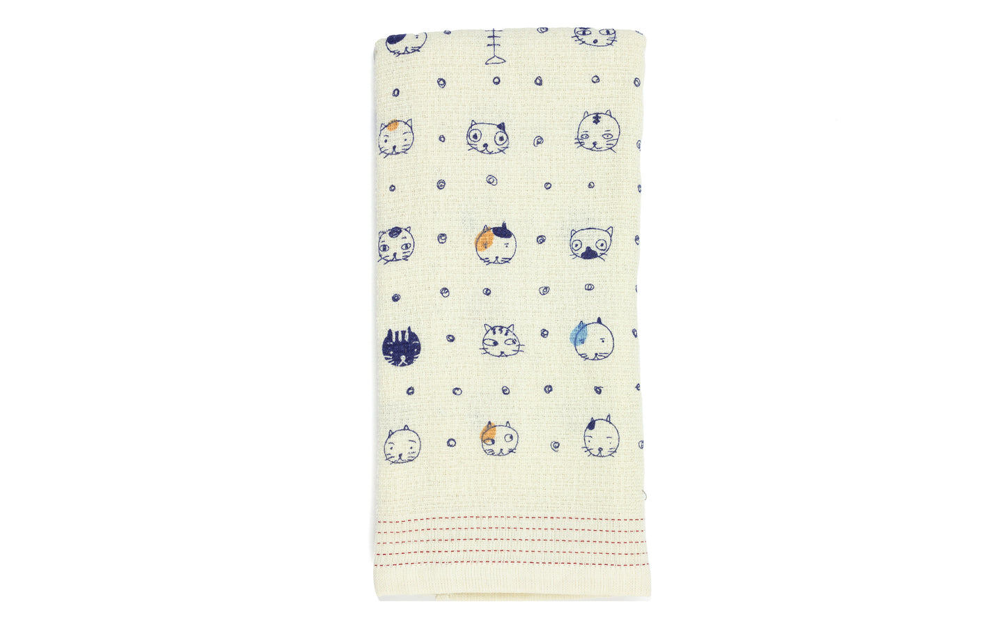 Nuno Catface - Lightweight Cotton Towel Tenugui