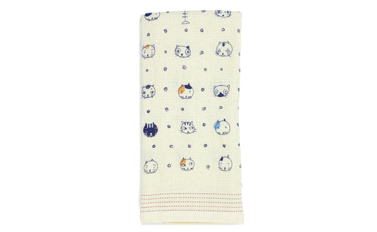Nuno Catface - Lightweight Cotton Towel Tenugui