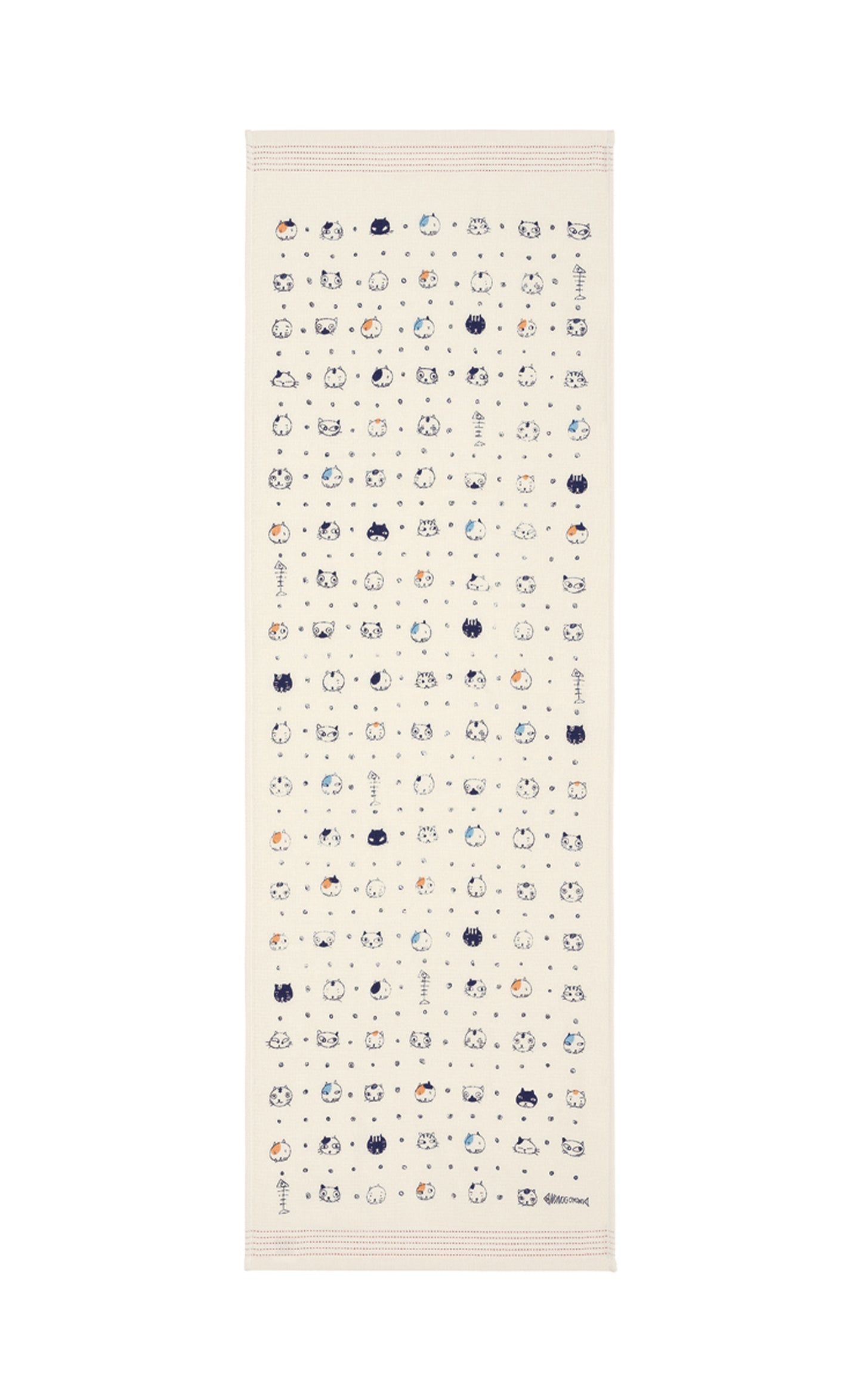 Nuno Catface - Lightweight Cotton Towel Tenugui