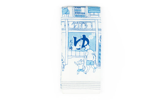 Nuno Dog Onsen - Lightweight Cotton Towel Tenugui