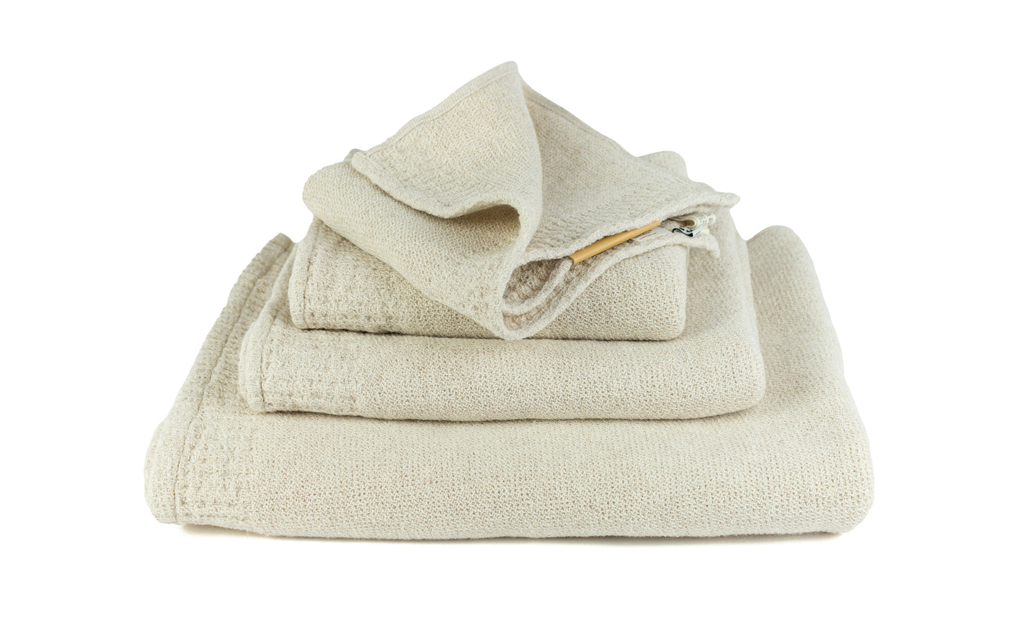 Re.Lana creme – Handtuch aus recycelter Baumwolle