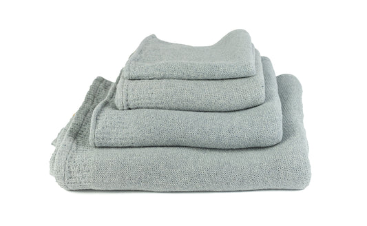 Re.Lana blue grey - Recycled Cotton Towel