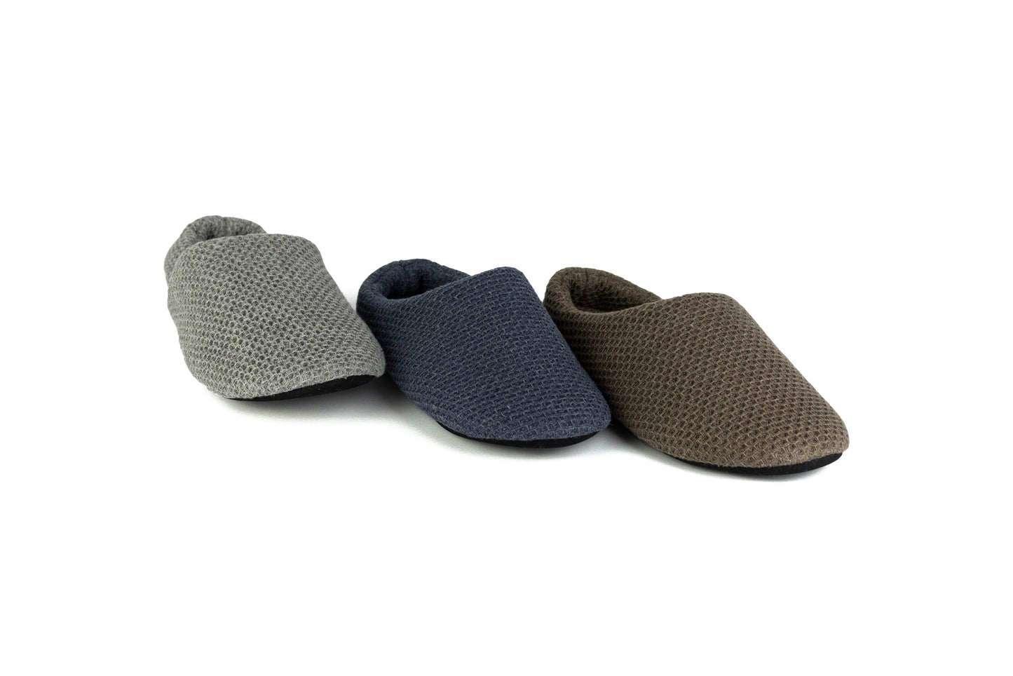 Vintage Waffle Hausschuhe navy