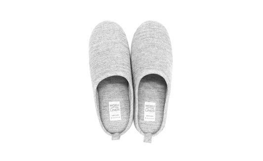 Moku Linen Room Shoes grey