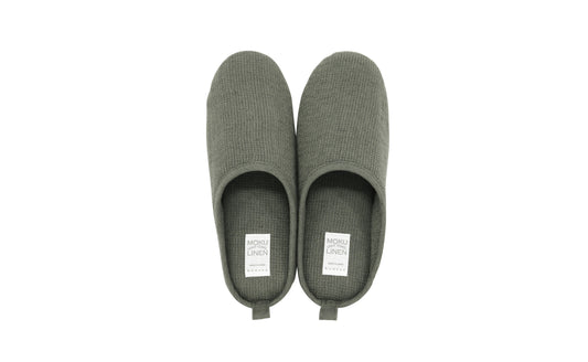Moku Linen Room Shoes khaki