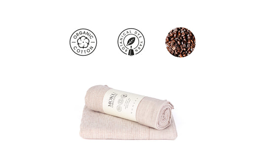 Moku Organic coffee - Lightweight, Plantdyed Tenugui