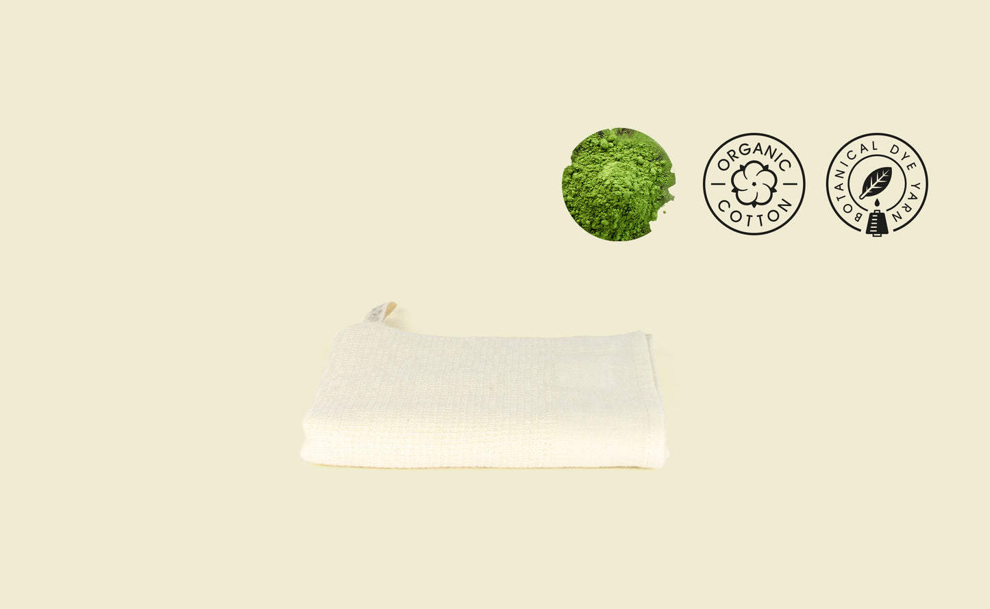Moku Organic matcha - Lightweight, Plantdyed Tenugui