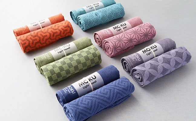 Mon orange - Leichtes Jacquard Tenugui