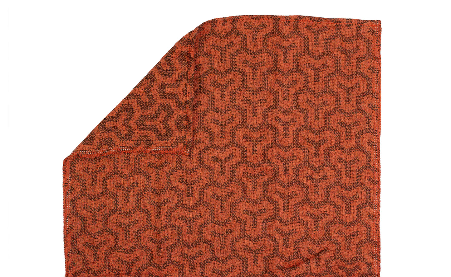 Mon orange - Leichtes Jacquard Tenugui
