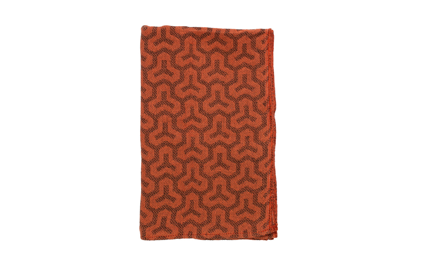 Mon orange - Leichtes Jacquard Tenugui