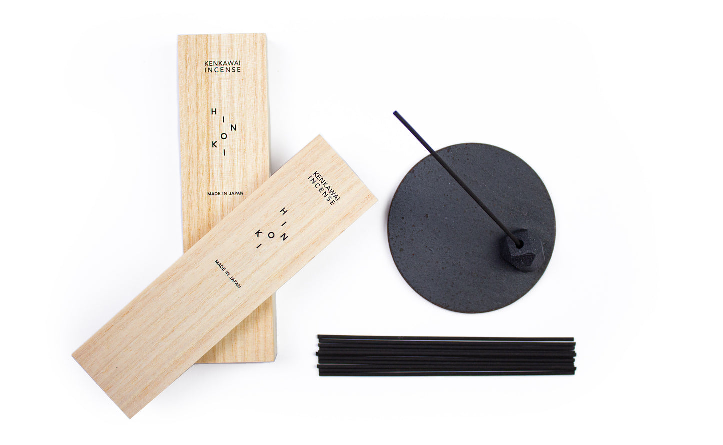 Hinoki - Zypresse, Zitrus & Erde Räucherstäbchen aus Holzkohle