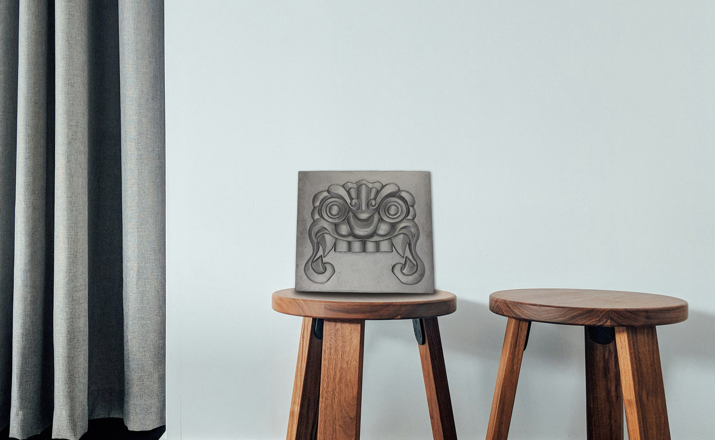 Kawara Ceramic - Traditional Dragon Tile / 22x20cm