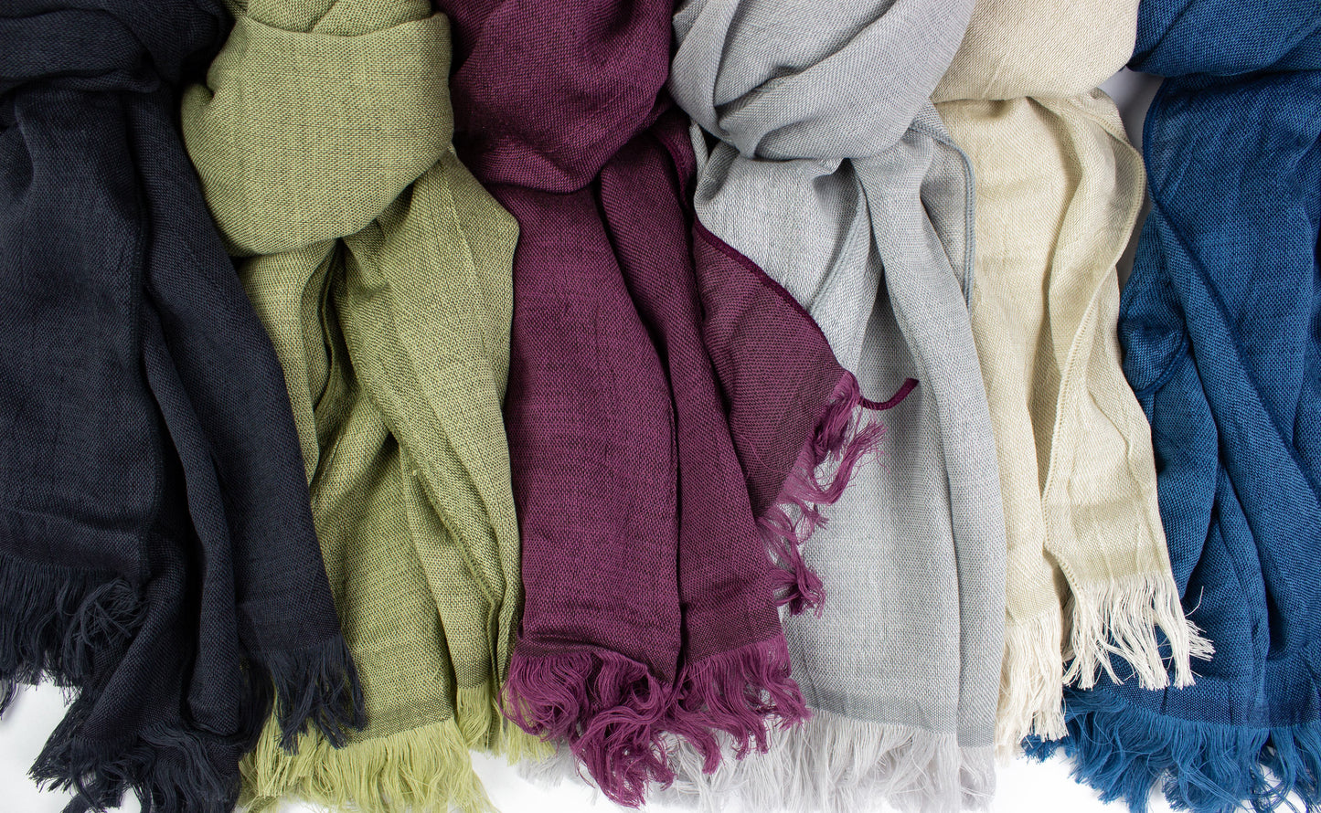 Haolu  - Cotton-Merino Wool Scarf moss