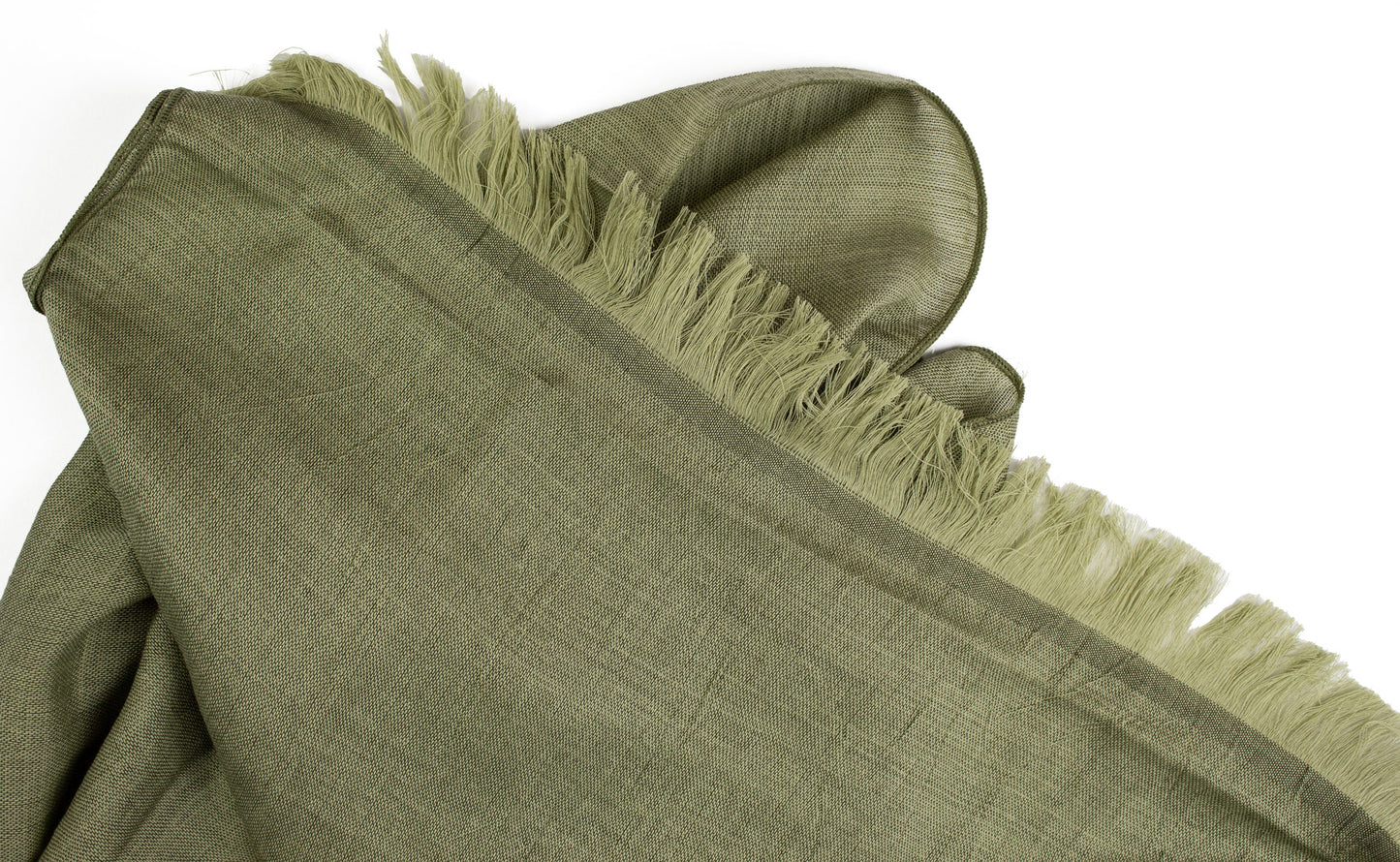 Haolu  - Cotton-Merino Wool Scarf moss