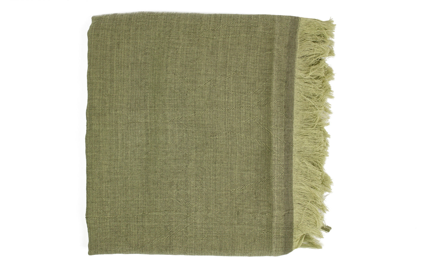 Haolu  - Cotton-Merino Wool Scarf moss