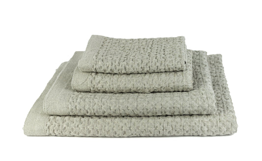 Heather Waffle light grey - Cotton Linen Towel