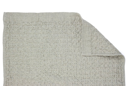 Heather Waffle hellgrau – Handtuch aus Leinen und Baumwolle