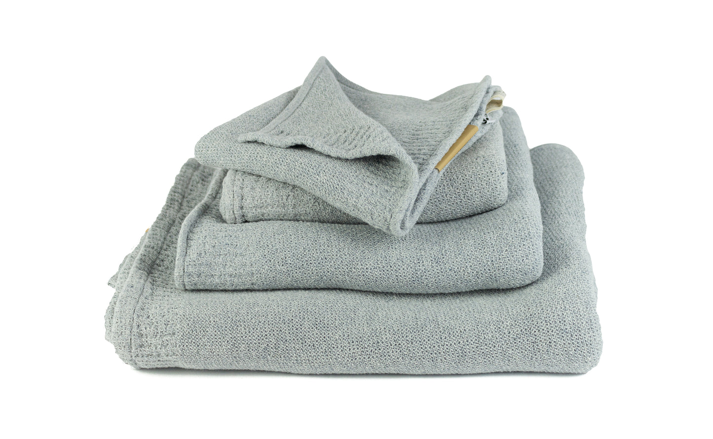 Re.Lana blaugrau – Handtuch aus recycelter Baumwolle