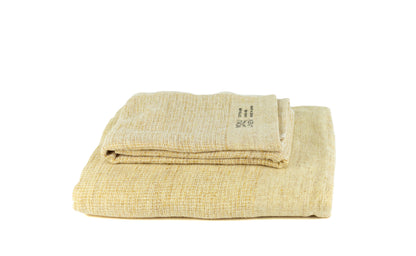 Moku Linen beige - Lightweight Linen Towel Tenugui