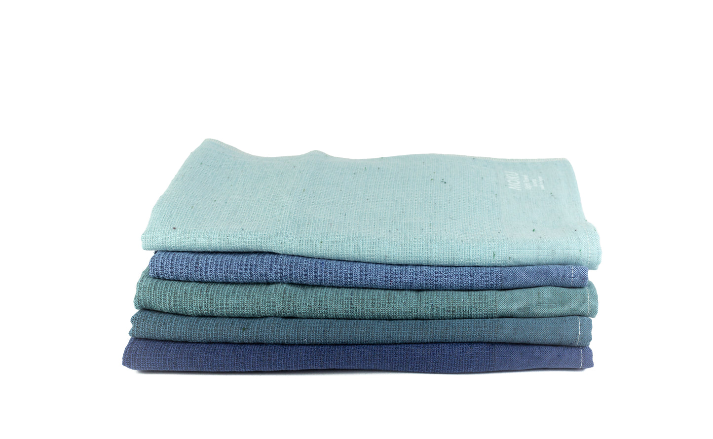 Moku turquoise blue - Lightweight Cotton Towel Tenugui