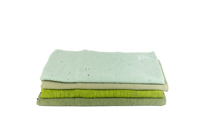 Moku lime green - Lightweight Cotton Towel Tenugui