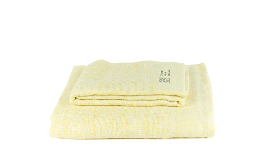 Moku Linen yellow - Lightweight Linen Towel Tenugui