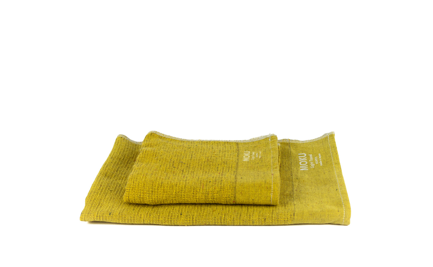 Moku gelb - Leichtes Tenugui aus Baumwolle