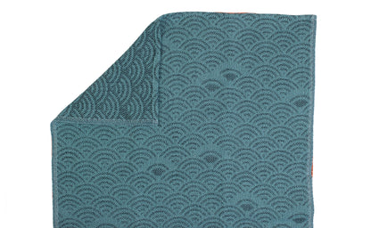 Mon bluegreen - Leichtes Jacquard Tenugui