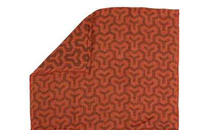 Mon orange - Lightweight Jacquard Tenugui