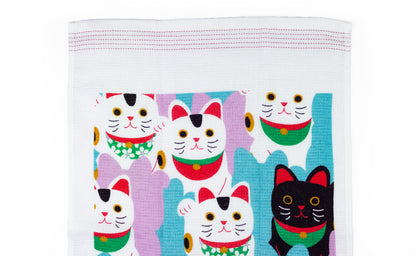 Nuno Fortune Cat – Leichtes Tenugui aus Baumwolle