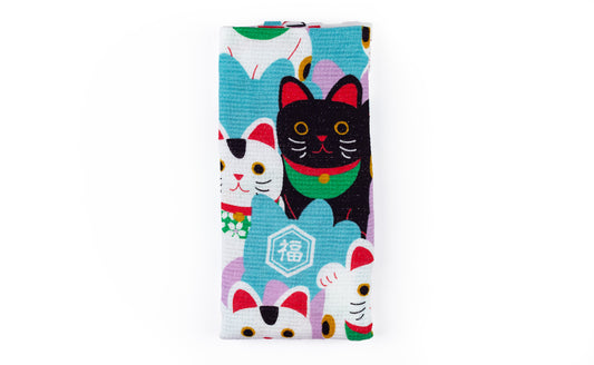 Nuno Fortune Cat - Lightweight Cotton Towel Tenugui